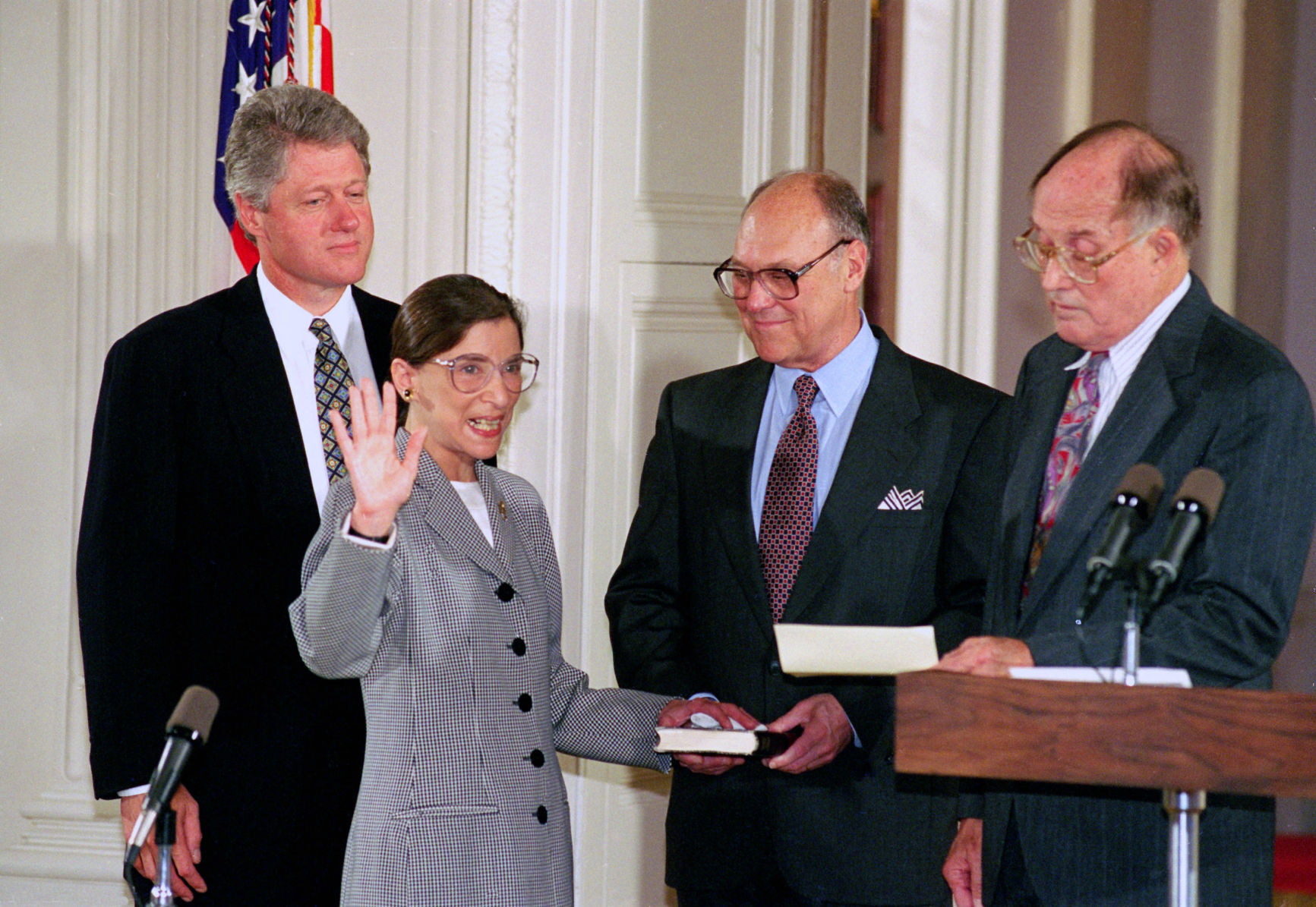 Martin Ginsburg, Ruth Bader Ginsburg, Bill Clinton, William Rehnquist